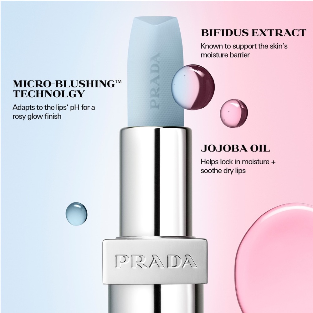 🌸PRADA Hydrating Lip Balm in U001 Astral Pink Deluxe Mini 1.3 g - Picture 6 of 11